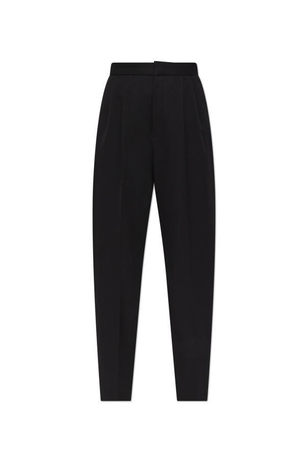 パンツ SAINT LAURENT Woman Pants Black 795352Y04EP 1441 SAINT LAURENT Twill straight-leg pants | NET-A-PORTER